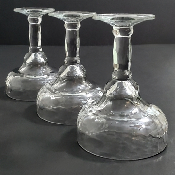 (3 pc set)🍹Margarita Textured Clear 9oz Glasses - Picture 7 of 8